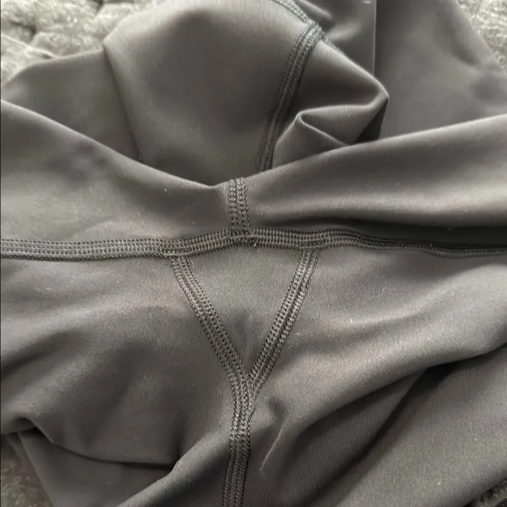 Lululemon Black High-Waisted Leggings with lace design